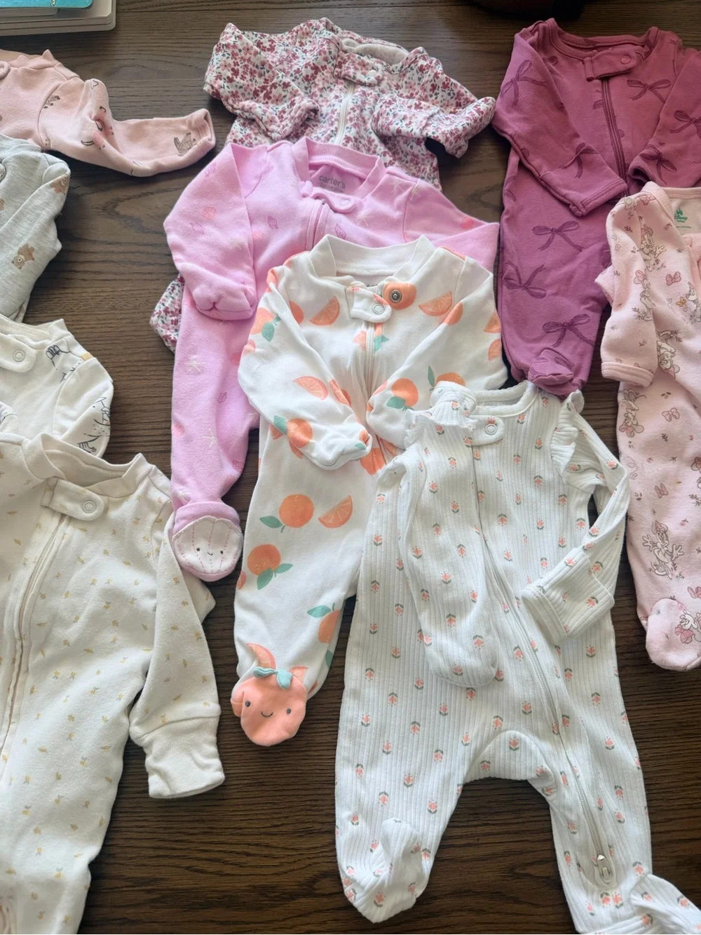 carters sleep and play baby onesies lot of 11